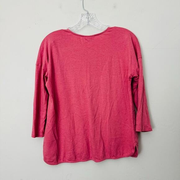 J Jill Red 3/4 Sleeve Boho Blouse Women’s Size XS - Picture 7 of 8